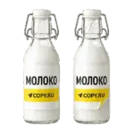 Печать наклеек на молоко в Copy.ru