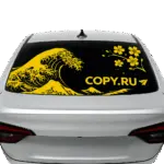 Печать наклеек на заднее стекло в авто в Copy.ru