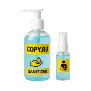 Печать наклеек для антисептиков в Copy.ru