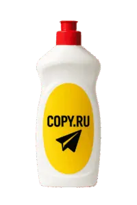 Печать наклеек на бутылки моющего средства в Copy.ru
