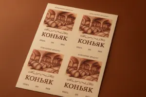 печать наклеек на бутылки коньяка в екатеринбурге - картинка 8