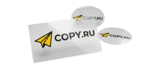 Стикеры на прозрачной пленке печать в Copy.ru