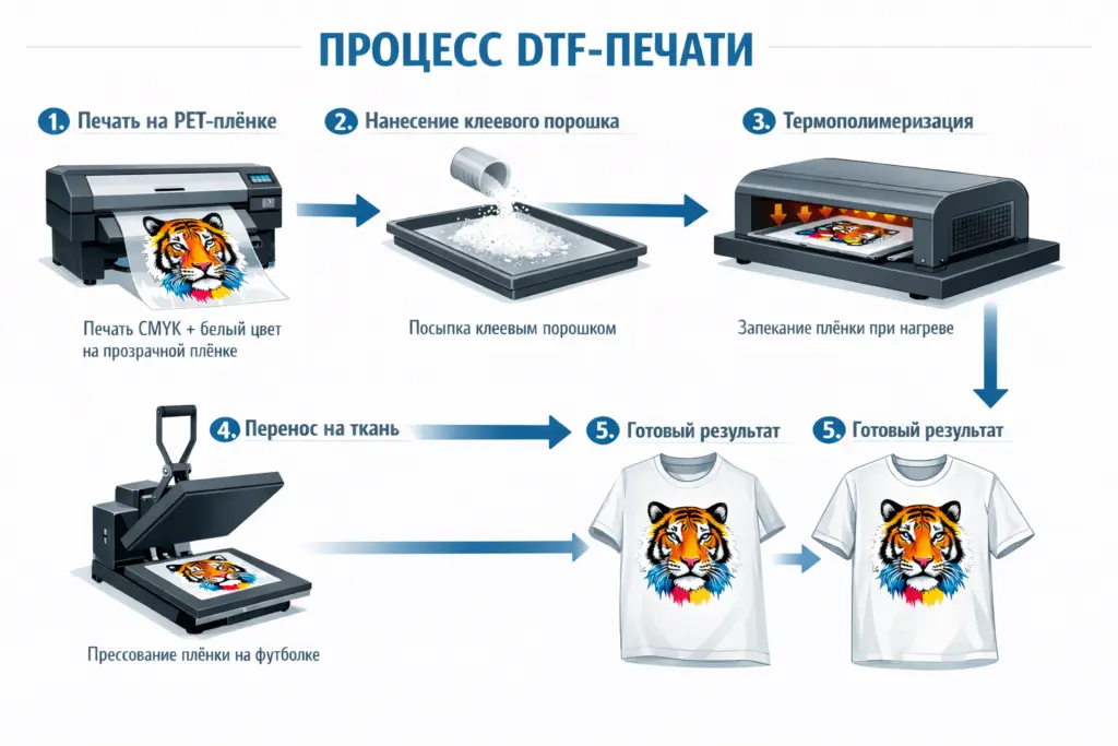 DTF: что это за технология печати и где она применяется - картинка