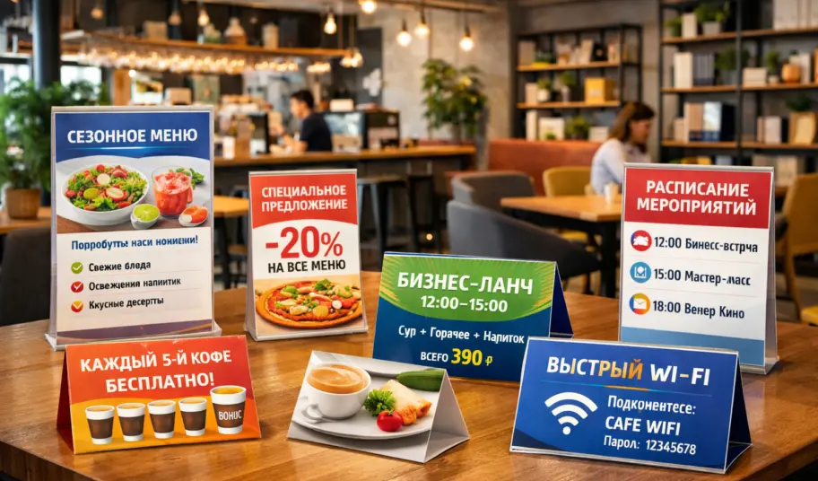 Тейбл тент: какие форматы выбрать для кафе, ресторанов и офисов