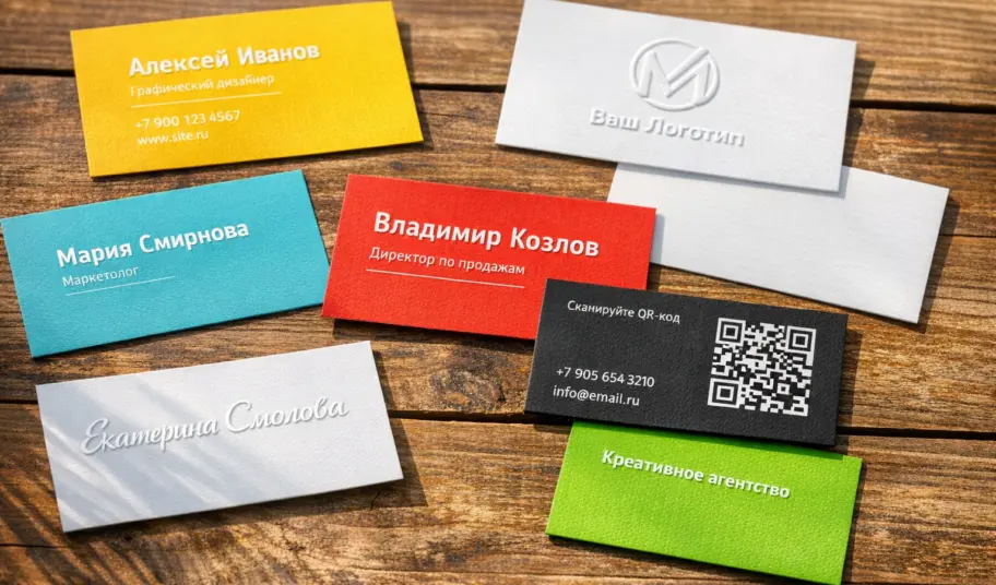 Примеры визиток: удачные решения для разных сфер бизнеса