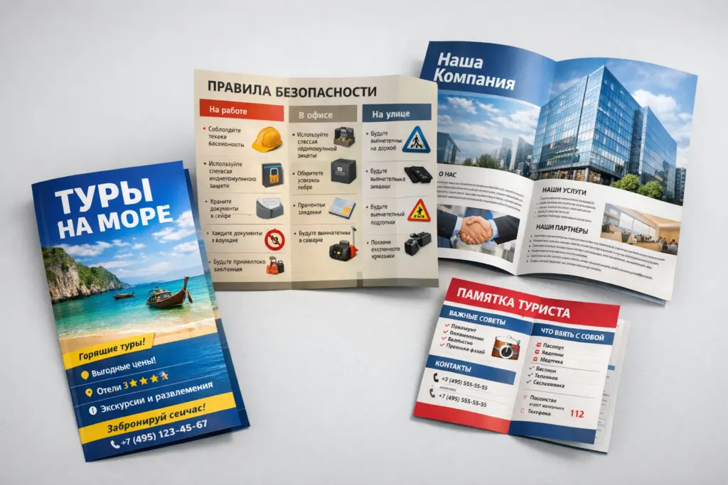 Как сделать буклет: пошаговая инструкция от идеи до печати - картинка