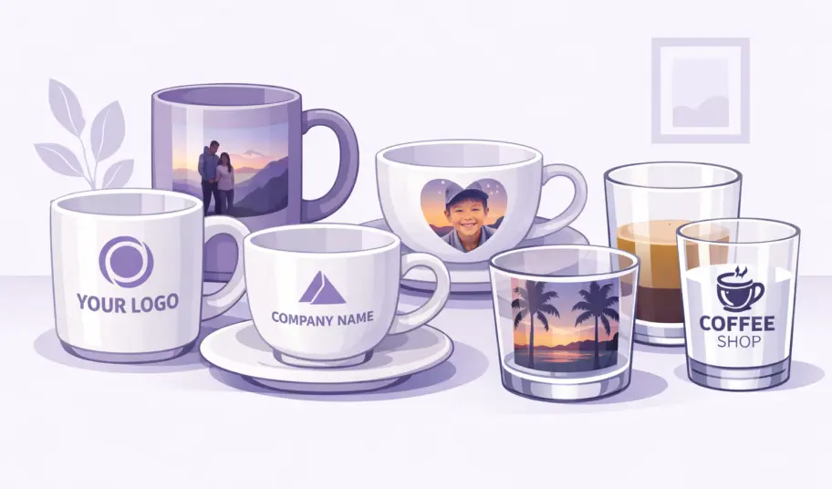 Печать на посуде: какие технологии используются для нанесения изображений и логотипов