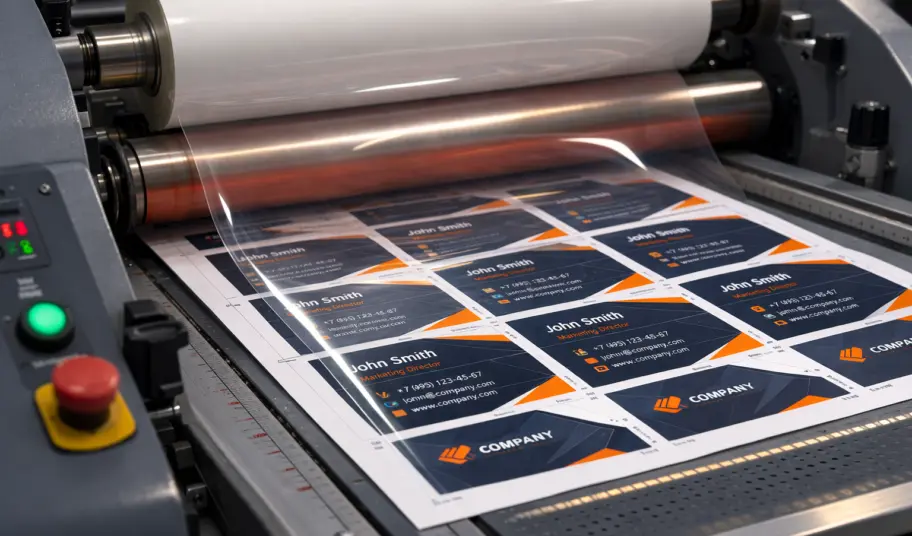 Визитки с ламинацией: чем отличаются от обычных визиток и когда их выбирать