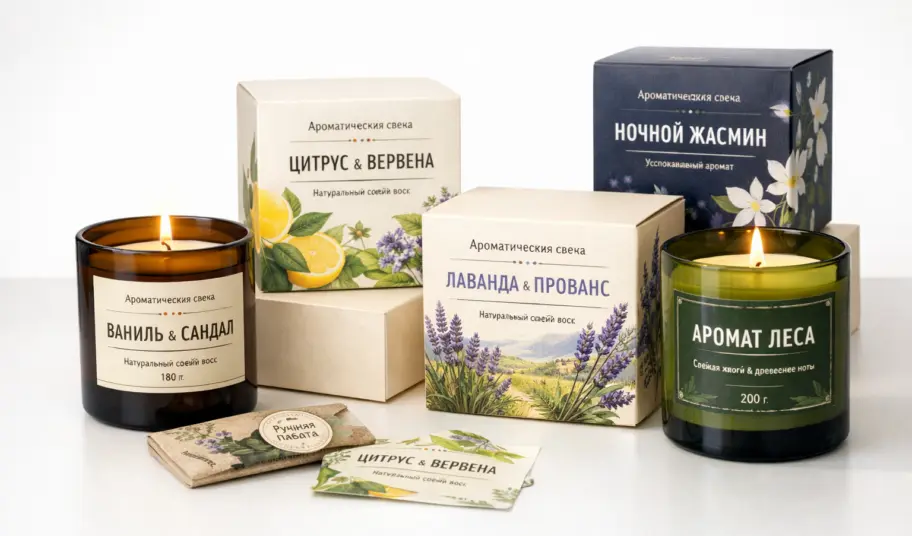 Полиграфия для свечей: современные технологии полиграфии для упаковки и наклеек