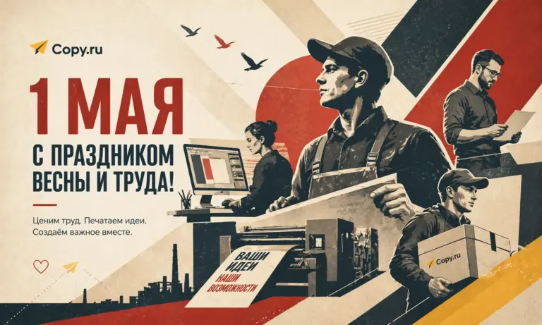Первый день мая: поздравление от команды Copy.ru - картинка