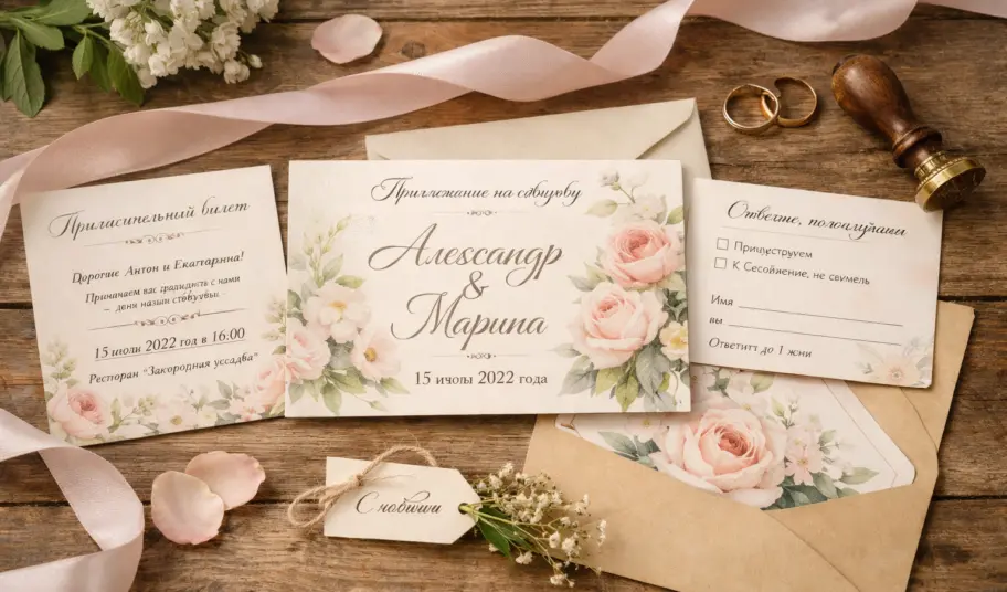 Свадебные открытки: выбор бумаги, формата и декоративных элементов