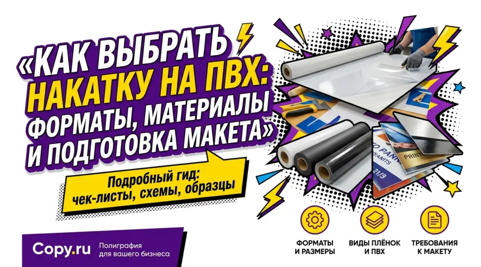 Как выбрать накатку на ПВХ: форматы, материалы и подготовка макета - картинка