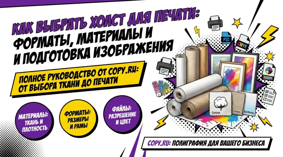 Как выбрать холст для печати: форматы, материалы и подготовка изображения - картинка