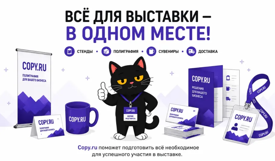Все для выставок: все услуги Copy.ru для вашего стенда