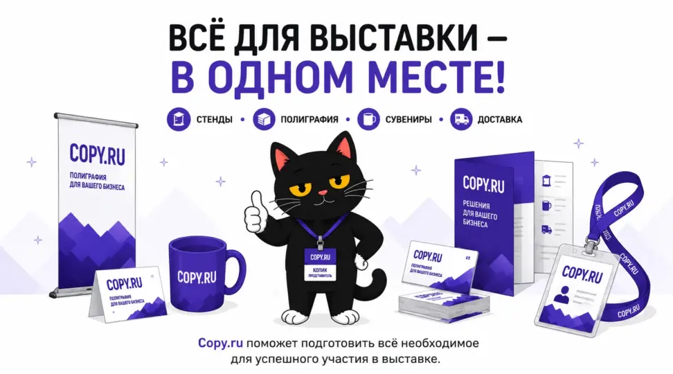 Все для выставок: все услуги Copy.ru для вашего стенда - картинка