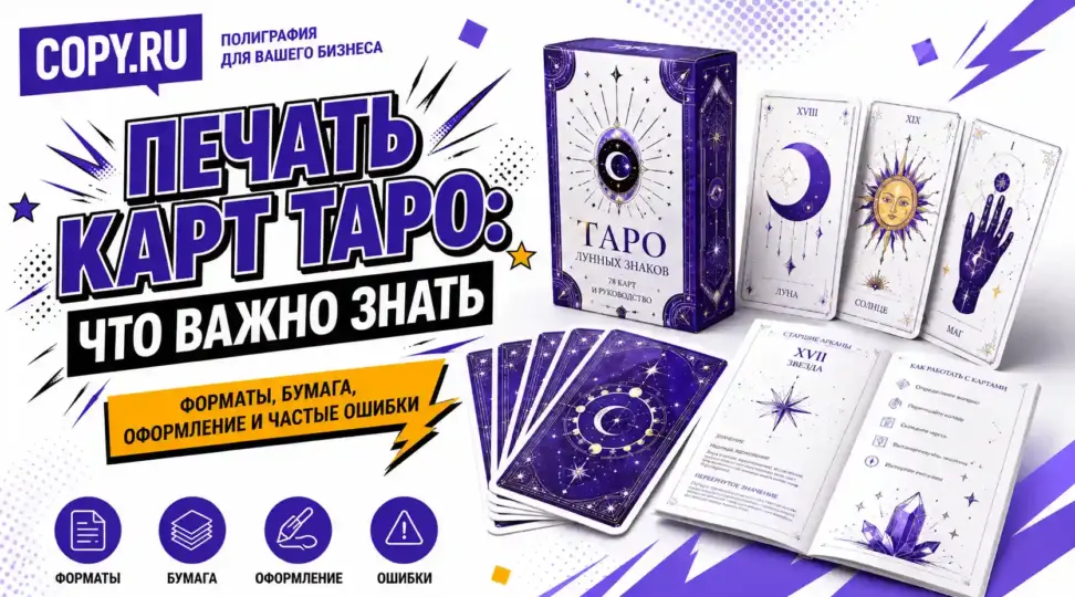 Как напечатать карты Таро: материалы, форматы и подготовка макета - картинка