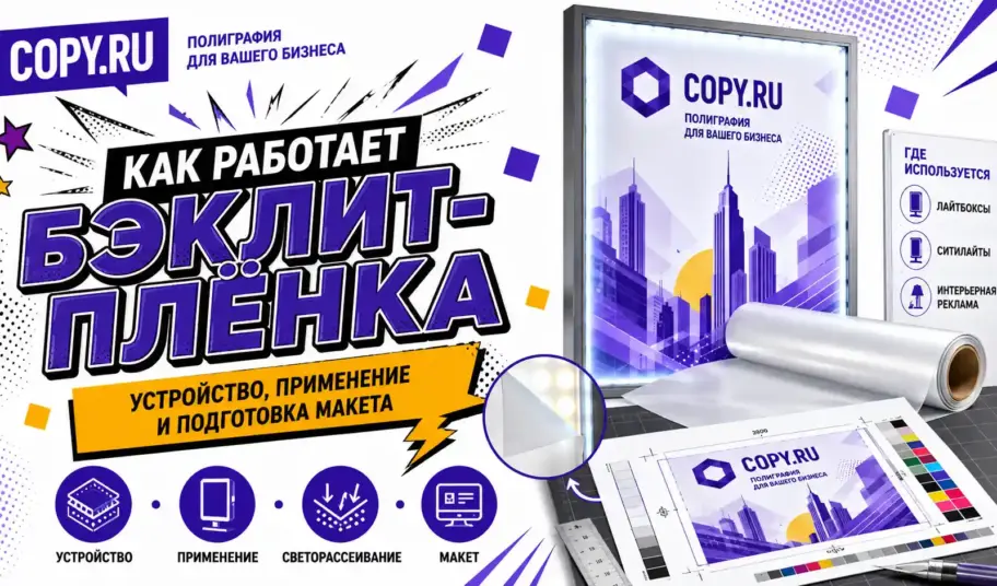 Как работает бэклит-плёнка: устройство, применение и подготовка макета
