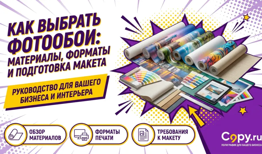 Как выбрать фотообои: материалы, форматы и подготовка макета