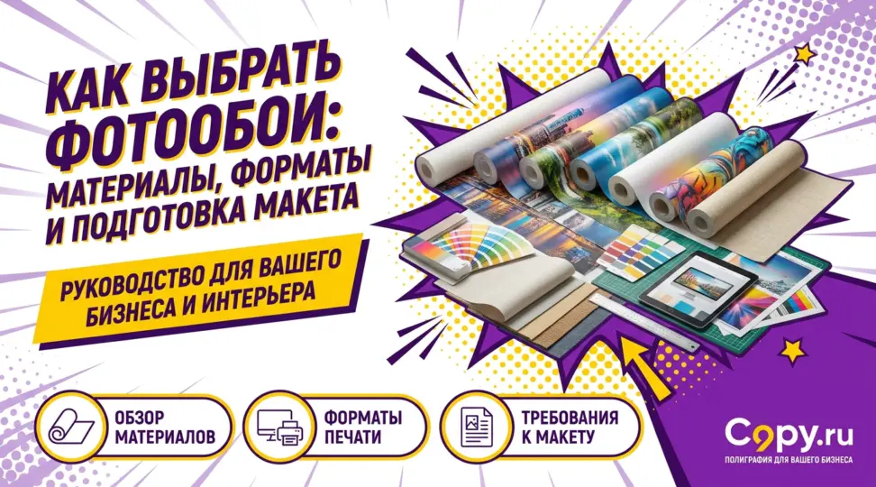Как выбрать фотообои: материалы, форматы и подготовка макета - картинка