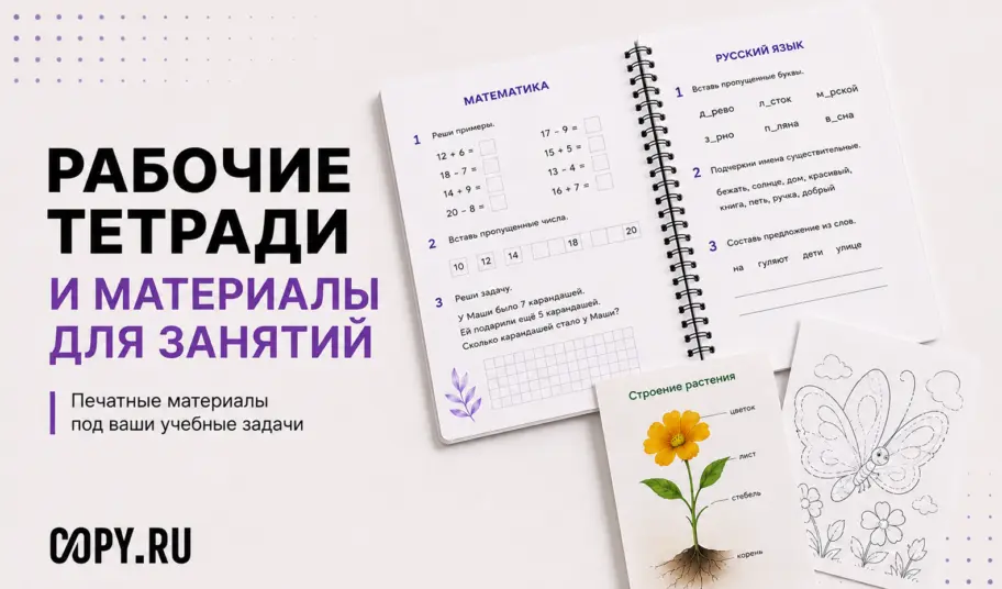 Рабочие тетради под ваши учебные задачи