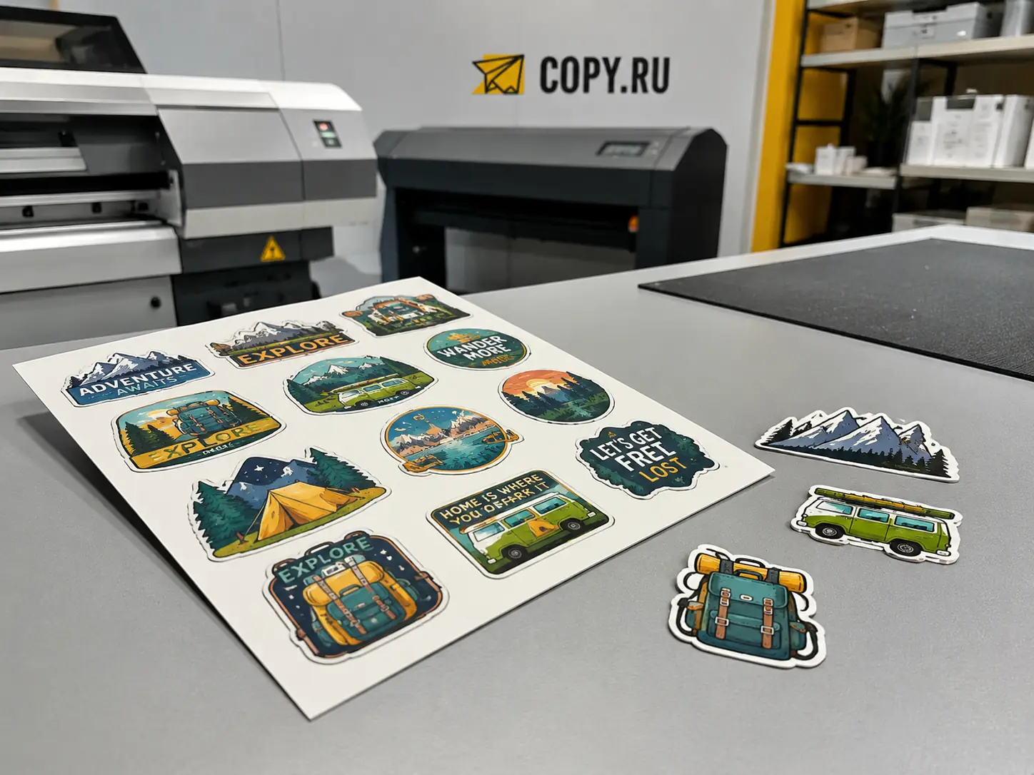 Цифровая печать наклеек в Copy.ru