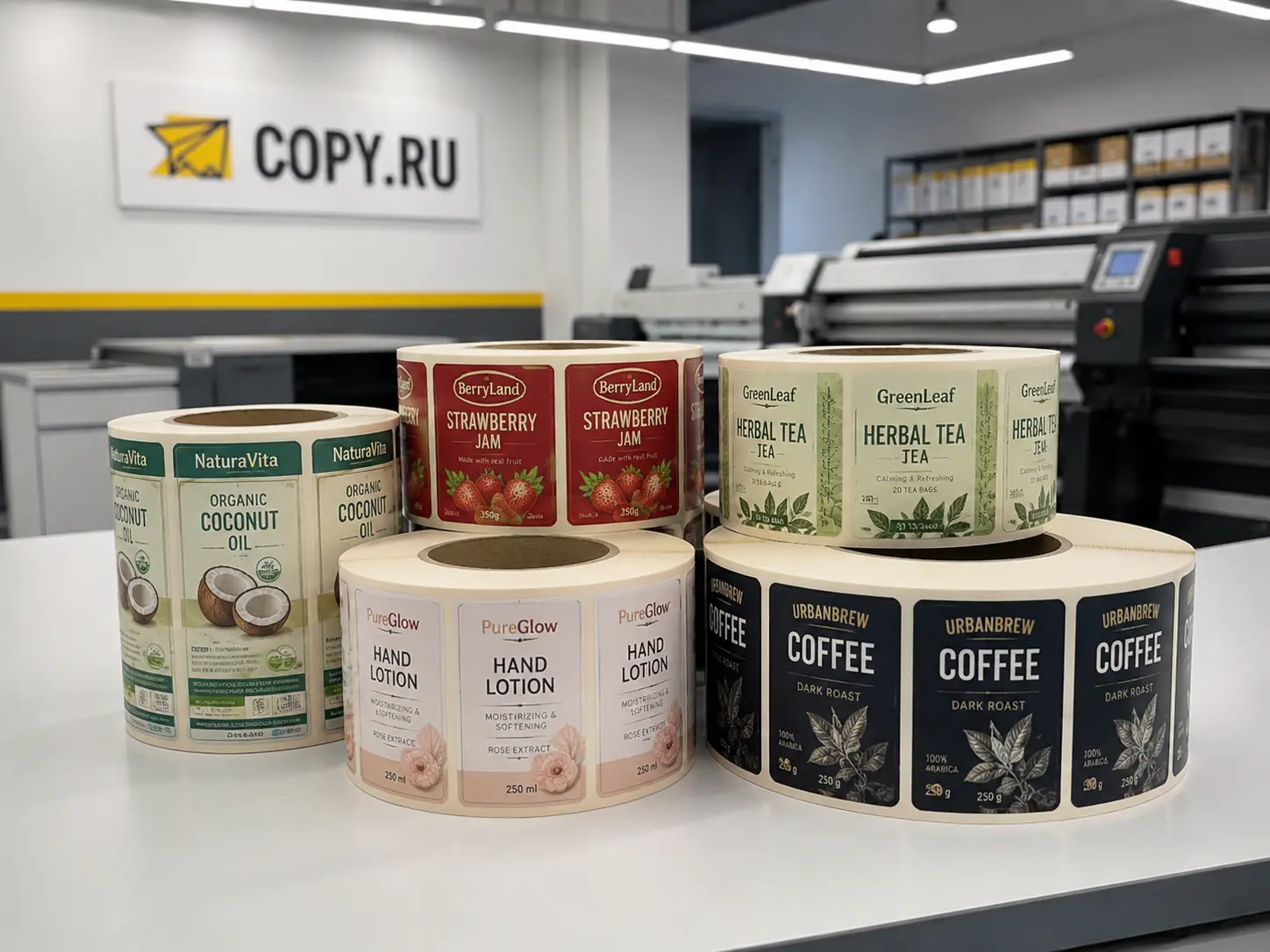 Флексографическая печать наклеек в Copy.ru