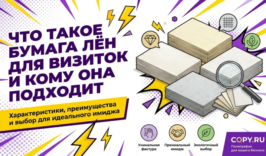 Что такое бумага Лён для визиток и кому она подходит