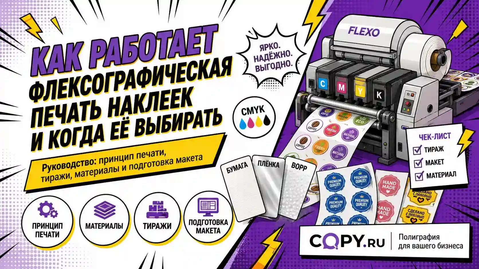Как работает флексографическая печать наклеек и когда её выбирать-4