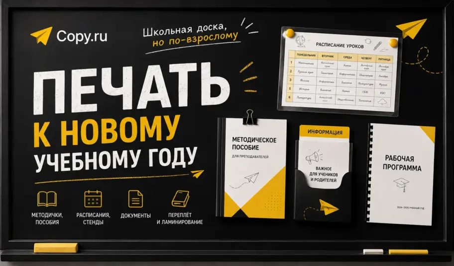 Учеба на носу: печатаем пособия, стенды и документы