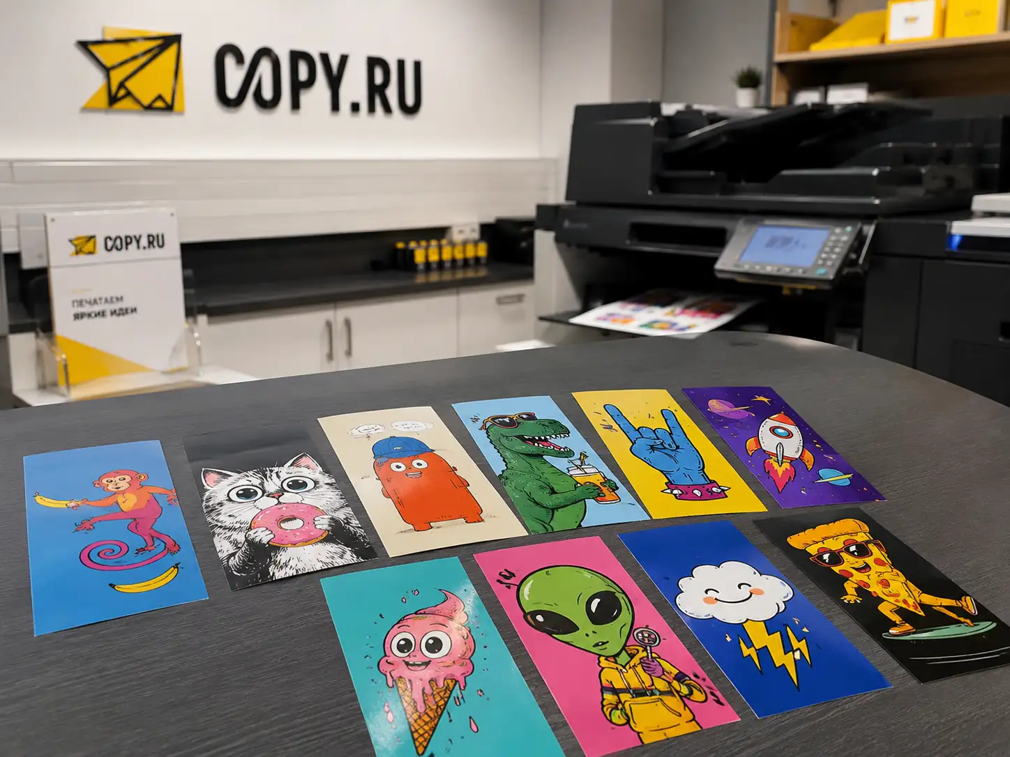 Прямоугольные наклейки в Copy.ru