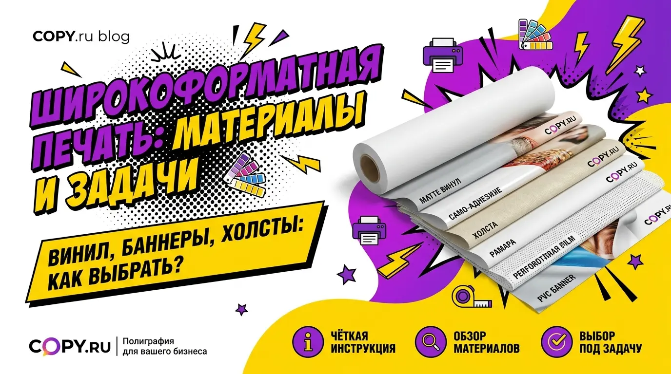 Что такое широкоформатная печать и как выбрать материал под задачу