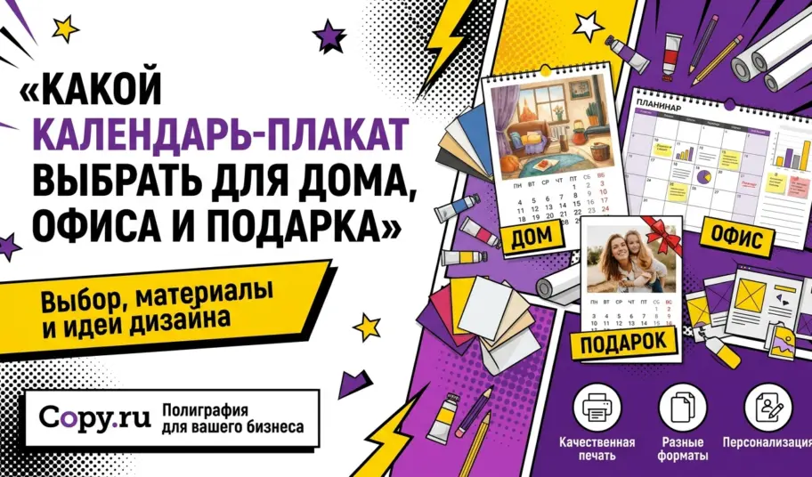Какой календарь-плакат выбрать для дома, офиса и подарка
