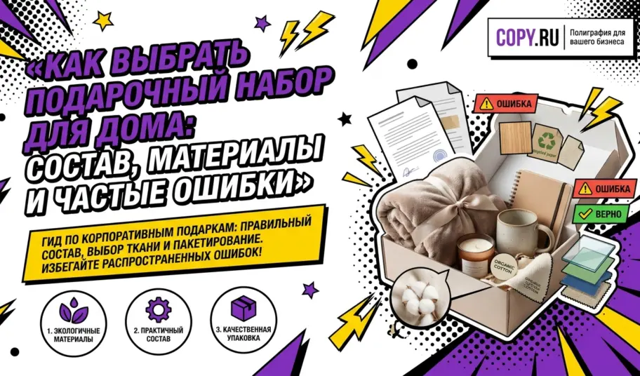 Как выбрать подарочный набор для дома: состав, материалы и частые ошибки