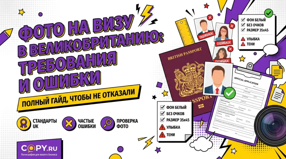 Что нужно знать о фото на визу в Великобританию: требования и частые ошибки - картинка