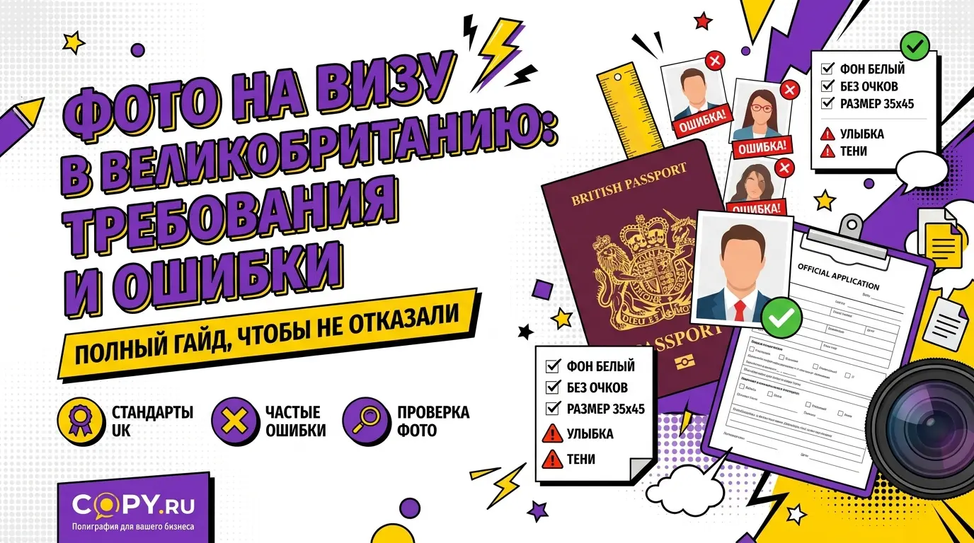 Что нужно знать о фото на визу в Великобританию: требования и частые ошибки
