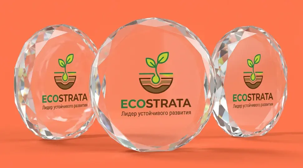 Стеклянные стелы для экологического консалтинга EcoStrata - картинка 1