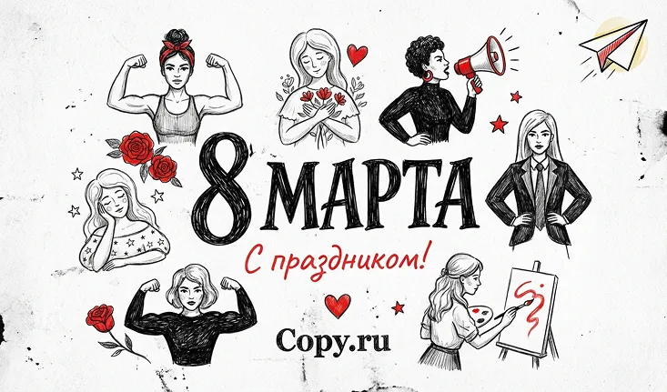 Весна начинается с поздравлений — с 8 Марта от Copy.ru!