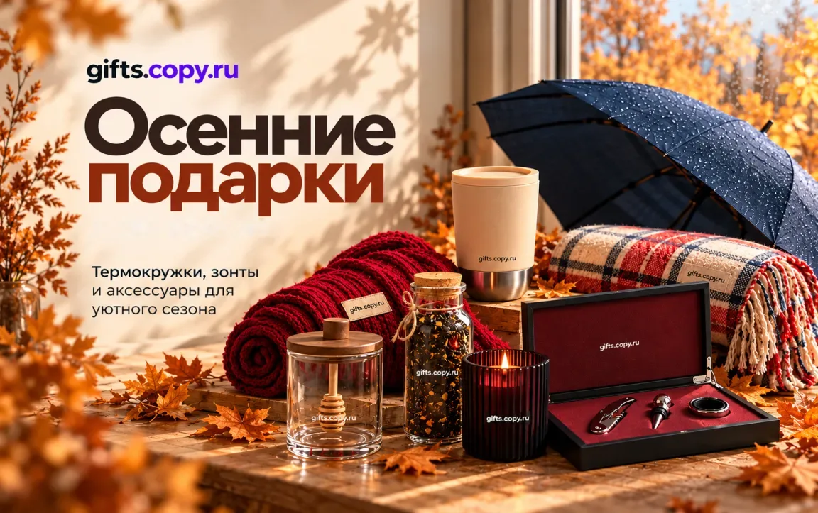 Подборка осенних подарков от gifts.copy.ru