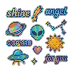 Печать стикерпаков на голографической пленке в Copy.ru