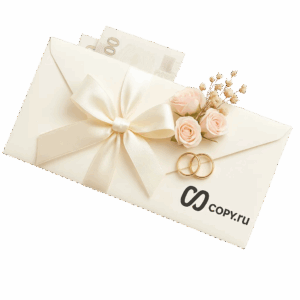 Свадебные конверты для денег печать в Copy.ru