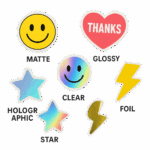 Наклейки по материалам