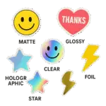 Наклейки по материалам