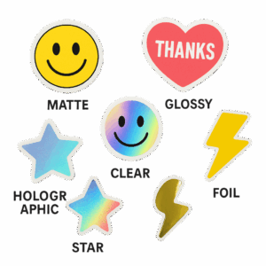 Наклейки по материалам