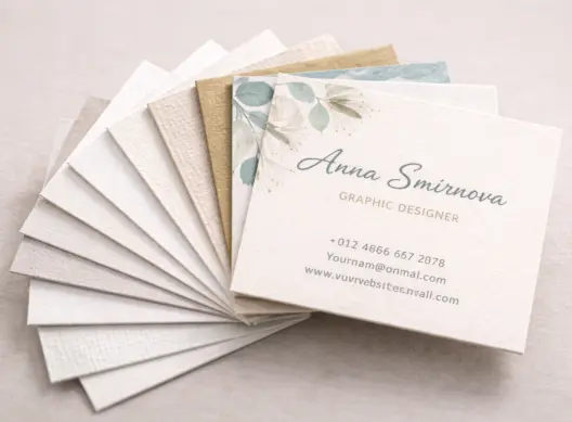 Бумага для визиток: как выбор материала меняет впечатление о компании