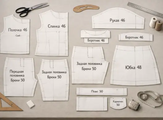 Лекала: как подготовить размеры и не ошибиться при печати