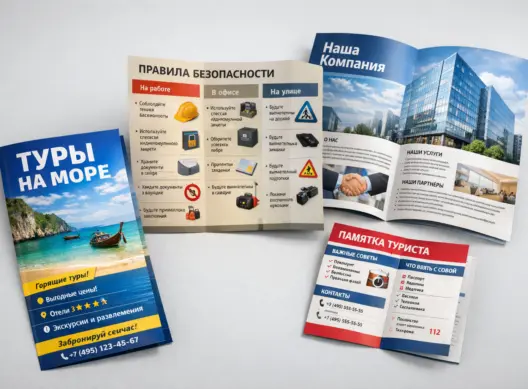 Как сделать буклет: пошаговая инструкция от идеи до печати