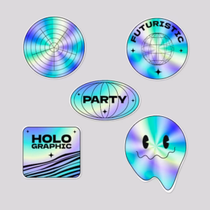 Наклейки на голографической плёнке в Copy.ru