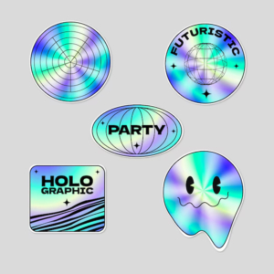 Наклейки на голографической плёнке в Copy.ru