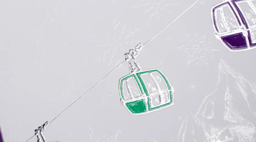 Открытка с лаком и фольгой - картинка 4