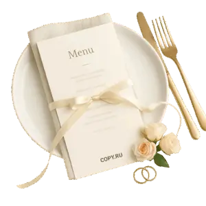 Свадебное меню печать в Copy.ru